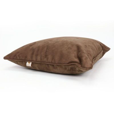 Luxe Decora Besya - Water Repellent Suede Cushion 45X45 Cm With Removable Cover - Chocolate Brown