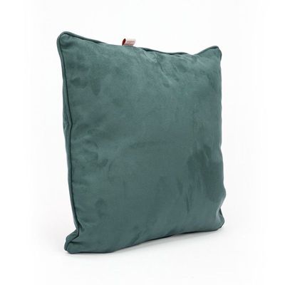 Luxe Decora Besya - Water Repellent Suede Cushion 45X45 Cm With Removable Cover - Midnight Blue