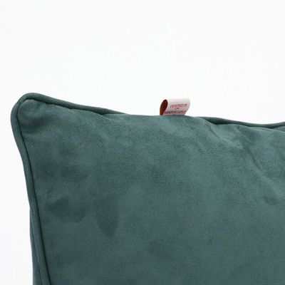 Luxe Decora Besya - Water Repellent Suede Cushion 45X45 Cm With Removable Cover - Midnight Blue