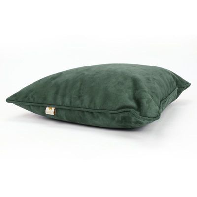 Luxe Decora Besya - Water Repellent Suede Cushion 45X45 Cm With Removable Cover - Night Green