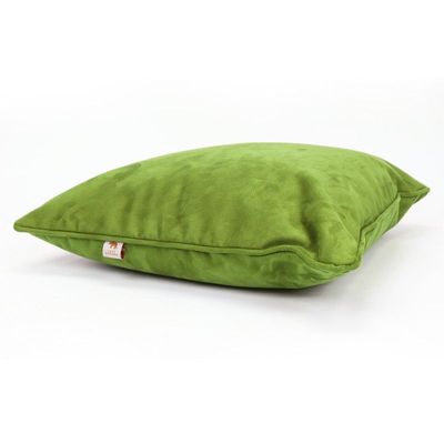 Luxe Decora Besya - Water Repellent Suede Cushion 45X45 Cm With Removable Cover - Pastel Green