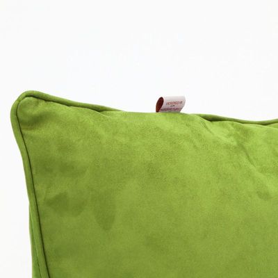 Luxe Decora Besya - Water Repellent Suede Cushion 45X45 Cm With Removable Cover - Pastel Green