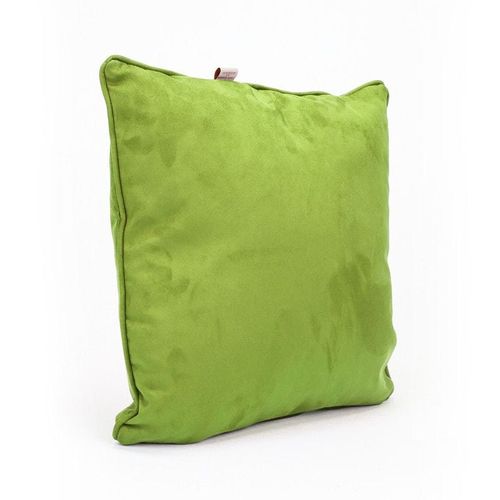 Luxe Decora Besya - Water Repellent Suede Cushion 45X45 Cm With Removable Cover - Pastel Green