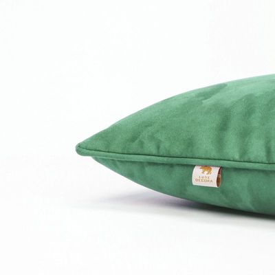 Luxe Decora Besya - Water Repellent Suede Cushion 45X45 Cm With Removable Cover - Tealuxe