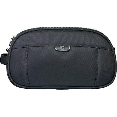 Go Travel Dual Water-Resistant Washbag With Grooming Compartment, Medium - Black