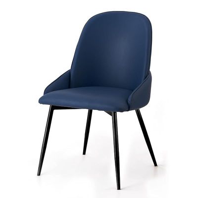 Angela Leather Dining Room Chair - Blue