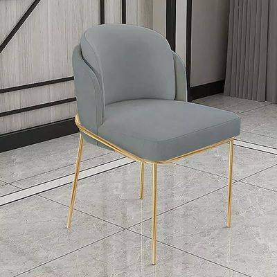 Angela Modern Luxury Velvet Dining Chair - Dark Grey