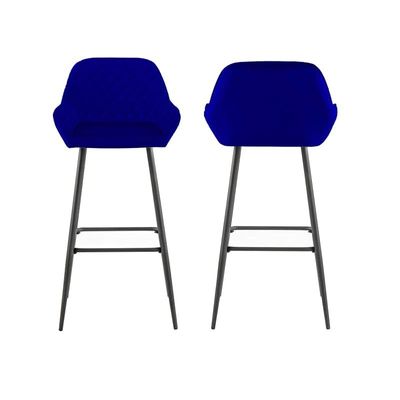 Angela Modern High Pub Stool - Blue