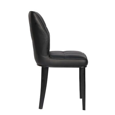 Angela Synthetic Leather Dining Chair - Black