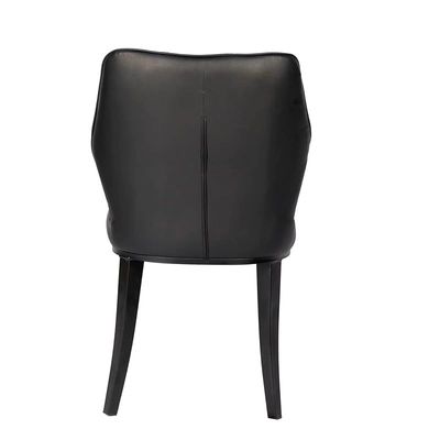 Angela Synthetic Leather Dining Chair - Black