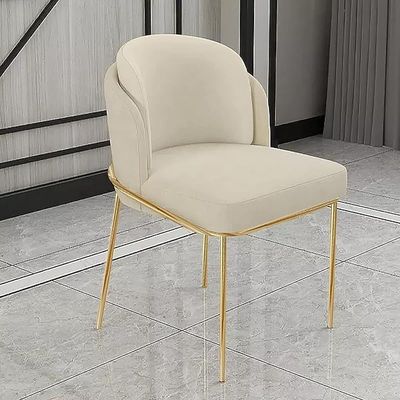 Angela Modern Luxury Armless Dining Chair - Beige