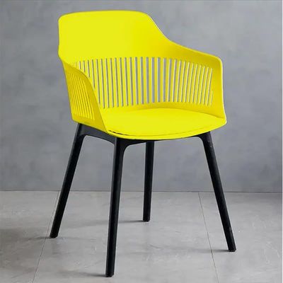 Angela Plastic Chairs With Strong Plastic Polypropylene Frame - Yellow