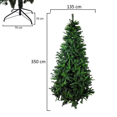 Artificial Christmas Tree With Stand Xmas Tree - Green 11.5ft
