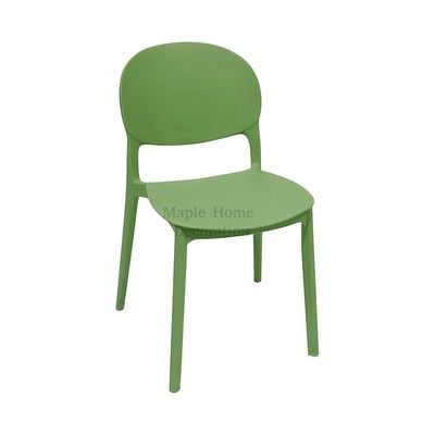 Stackable Plastic Dining Chairs Molded Side Chair Modern Kitchen Dining Room Indoor Outdoor Furniture