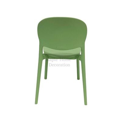 Stackable Plastic Dining Chairs Molded Side Chair Modern Kitchen Dining Room Indoor Outdoor Furniture