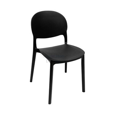 Stackable Plastic Dining Chairs Molded Side Chair Modern Kitchen Dining Room Indoor Outdoor Furniture