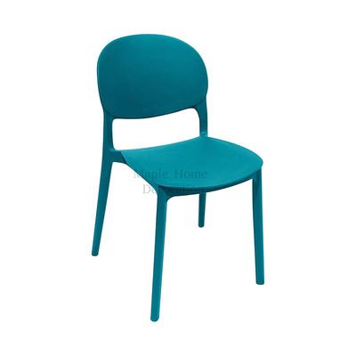 Stackable Plastic Dining Chairs Molded Side Chair Modern Kitchen Dining Room Indoor Outdoor Furniture