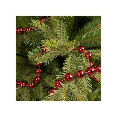 Christmas Bead Garland Xxl Plastic Shiny - Red