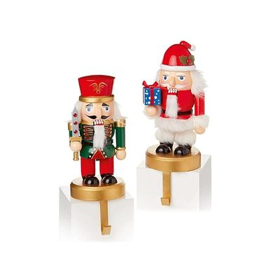 Premier Christmas Nutcracker Stocking Hanger Holder