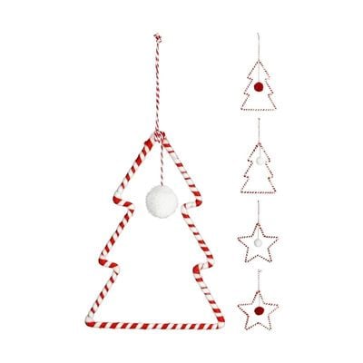 Christmas Hanging Deco Xmas Figure Red