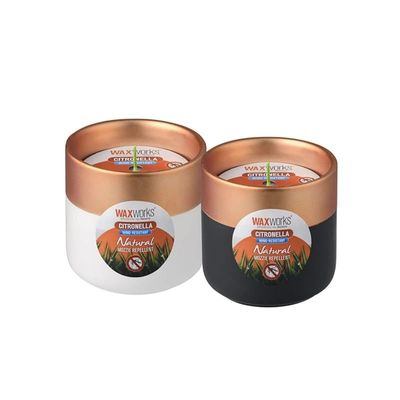 Wax Works Citronella Candle Copper Top