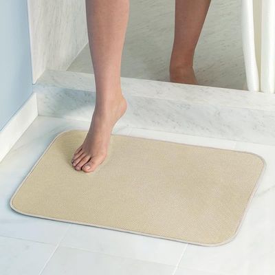 Idesign Interdesign Idry Bath Mat - Beige