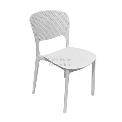 Stackable Plastic Dining Chairs Molded Side Chair Modern Kitchen Dining Room Indoor Outdoor Furniture