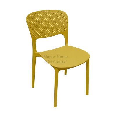 Stackable Plastic Dining Chairs Molded Side Chair Modern Kitchen Dining Room Indoor Outdoor Furniture