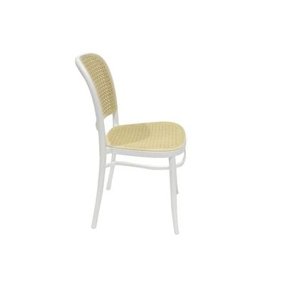 Stackable Plastic Dining Chairs Molded Side Chair Modern Kitchen Dining Room Indoor Outdoor Furniture