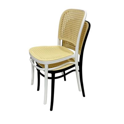 Stackable Plastic Dining Chairs Molded Side Chair Modern Kitchen Dining Room Indoor Outdoor Furniture