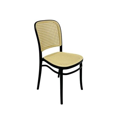 Stackable Plastic Dining Chairs Molded Side Chair Modern Kitchen Dining Room Indoor Outdoor Furniture