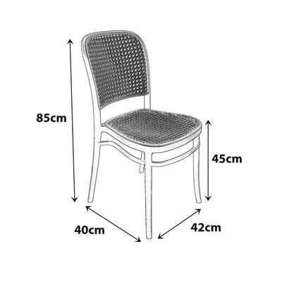 Stackable Plastic Dining Chairs Molded Side Chair Modern Kitchen Dining Room Indoor Outdoor Furniture