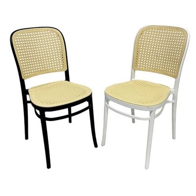 Stackable Plastic Dining Chairs Molded Side Chair Modern Kitchen Dining Room Indoor Outdoor Furniture