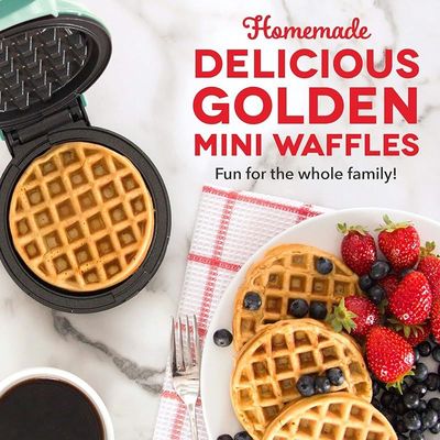 Dash Mini Waffle Maker Machine For Individuals - Aqua