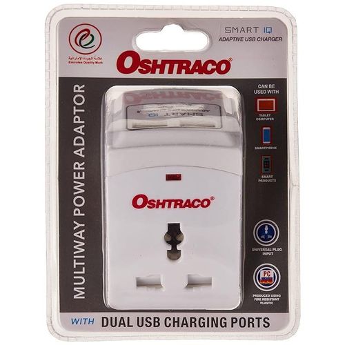 Oshtraco Multiway Power Adaptor With Dual Usb Charging Ports