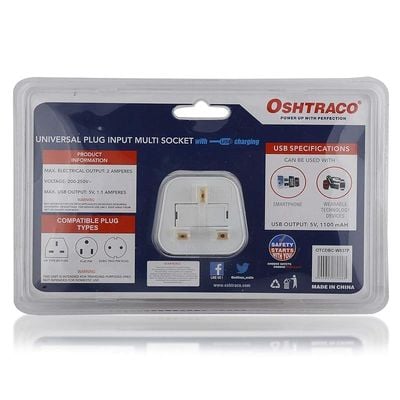 Oshtraco Universal Plug Input Multi Socket