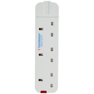 Rewirable Strip 3G/13A/Uk Socket Tpb Terminator - White