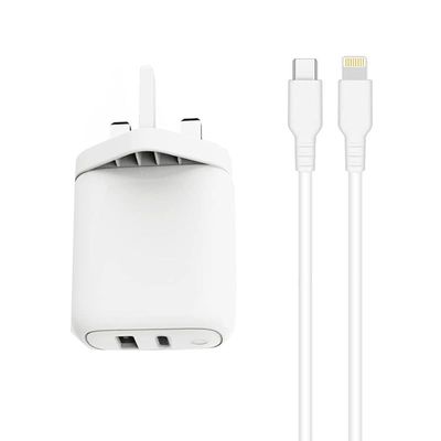 Trands 36W Charger Type C To Lightning Cable, White