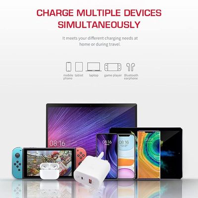 Trands 36W Pd And Qc 3.0 Charger With Type-C To Cable