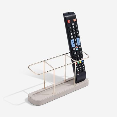 Stackers 6 Section Remote Control Holder Taupe - Gold