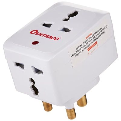 Oshtraco 15Amp 3Way Socket Adap Neon