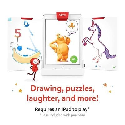 Osmo Creative Kit For Ipad - 5 Hands-On Learning Games - Creative Drawing & Early Physics Problem Solving