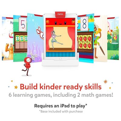Osmo Little Genius Starter Kit For Ipad - Counting, Shapes, Phonics & Creativity