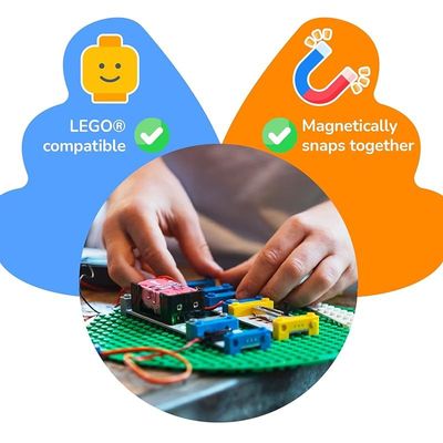 Twin Science App-Enabled Robotic Art Kit For Kids - Learn To Build Your Own Robots With 28 Piece Lego Compatible Set