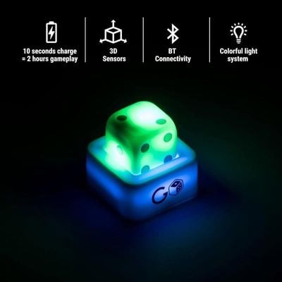 Godice 2 Pack - The Connected Smart Dice, Set Of 2 Dice With USB Charger