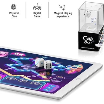 Godice 2 Pack - The Connected Smart Dice, Set Of 2 Dice With USB Charger