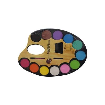 Water Color Palette With Brush Set Yellow/White/Pink Water Color Palette With Brush Set Yellow/White/Pink