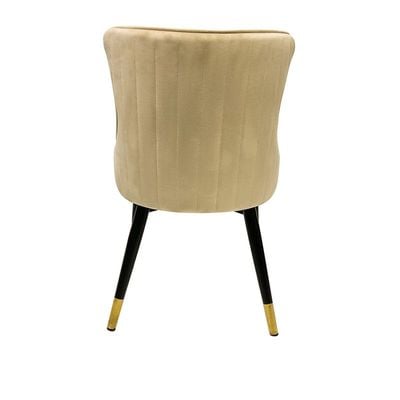 Modern Velvet Dining Chair High Back Contemporary Versatile Kitchen Living Space Furniture