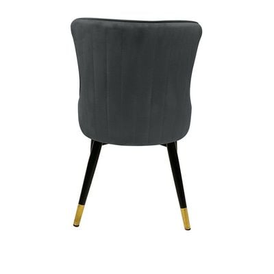 Modern Velvet Dining Chair High Back Contemporary Versatile Kitchen Living Space Furniture