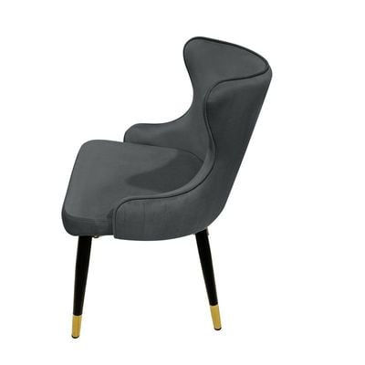 Modern Velvet Dining Chair High Back Contemporary Versatile Kitchen Living Space Furniture